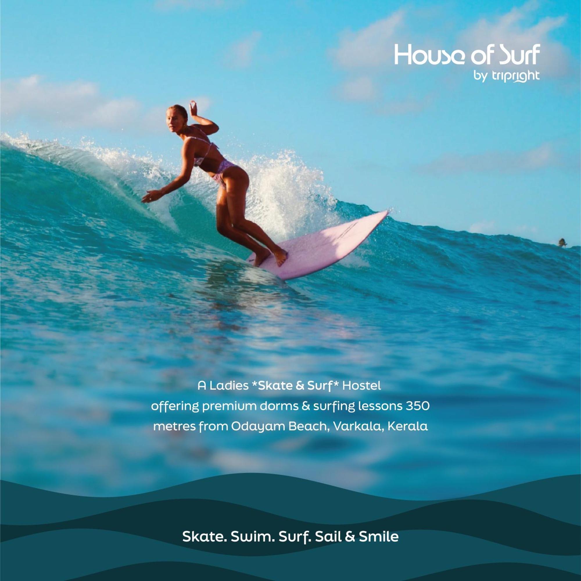 House Of Surf Hostel For Women Varkala Esterno foto
